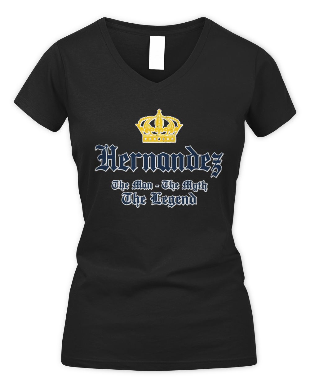 The Man The Myth The Legend Corona Beer T-Shirt HERNANDEZ M1-S83 / Women's V-Neck T-Shirt / black