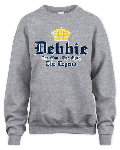 The Man The Myth The Legend Corona Beer T-Shirt DEBBIE M1-S83 / Unisex Sweatshirt / sport grey