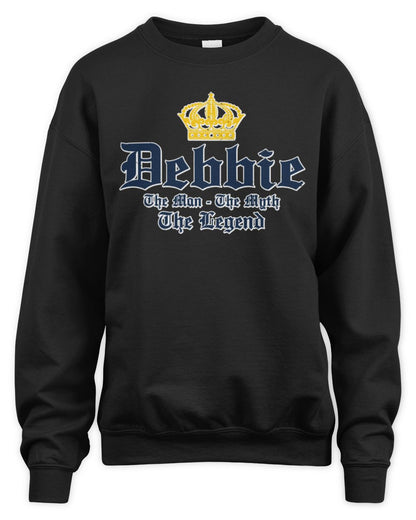 The Man The Myth The Legend Corona Beer T-Shirt DEBBIE M1-S83 / Unisex Sweatshirt / black