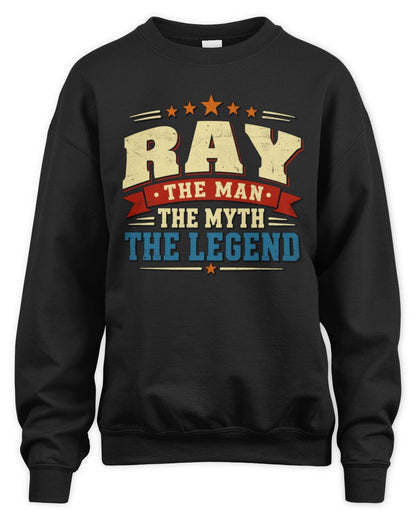 The Man The Myth The Legend Ribbon Vintage T-Shirt RAY M1-56 / Unisex Sweatshirt / black