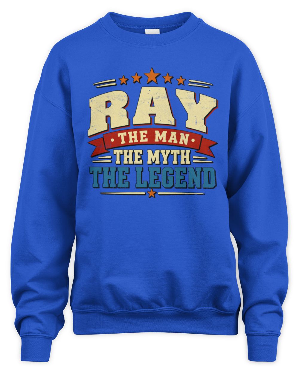 The Man The Myth The Legend Ribbon Vintage T-Shirt RAY M1-56 / Unisex Sweatshirt / royal