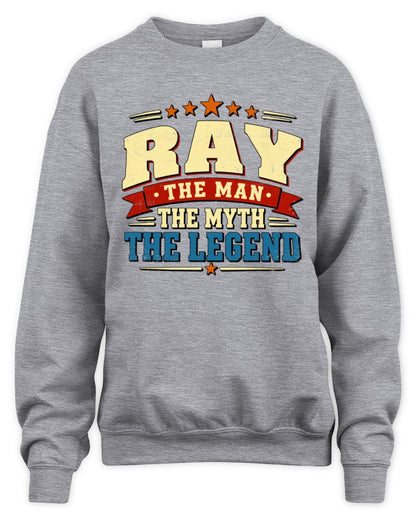 The Man The Myth The Legend Ribbon Vintage T-Shirt RAY M1-56 / Unisex Sweatshirt / sport grey