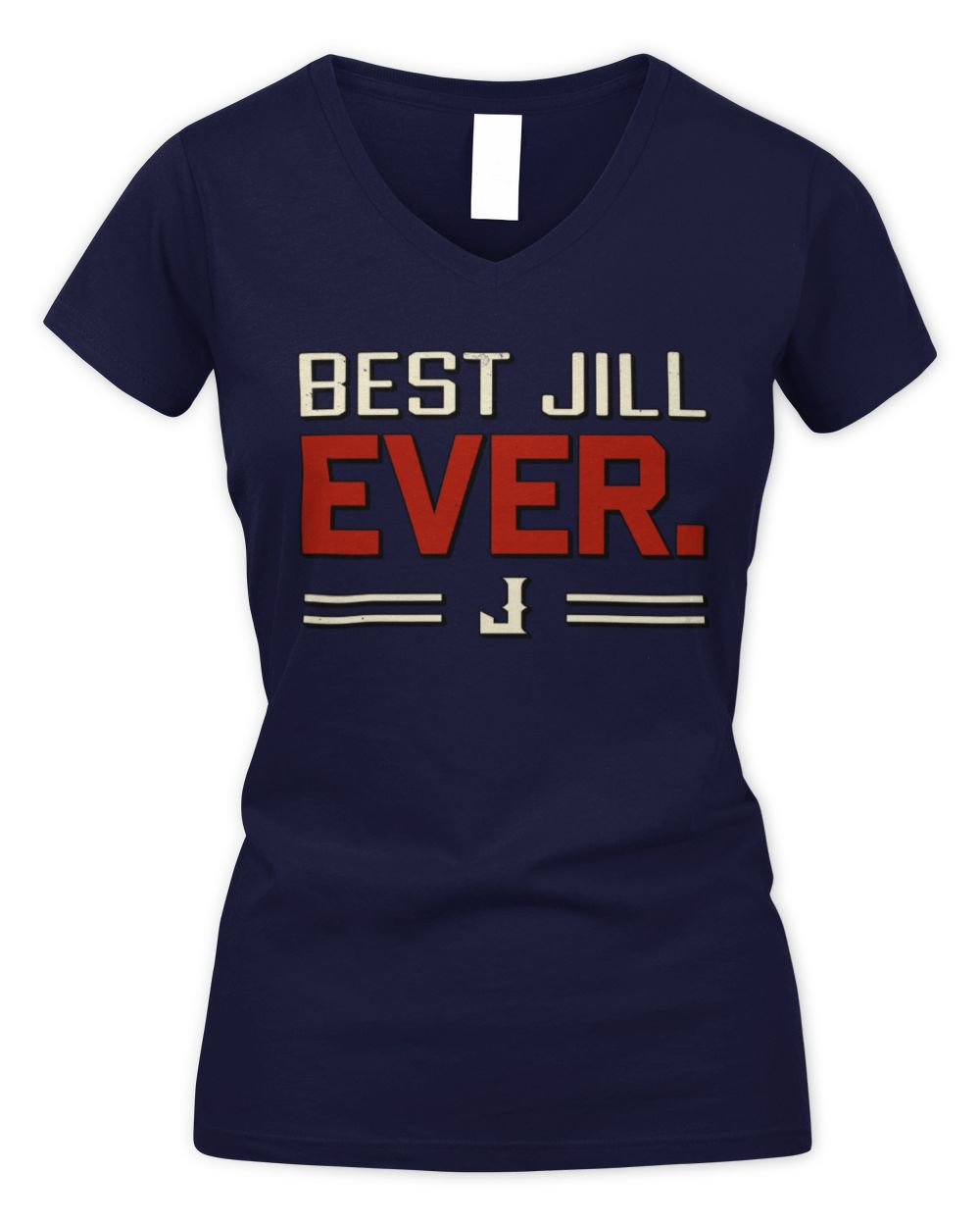 Best Your Name Ever Cool Shirt JILL M1-58 / Women's V-Neck T-Shirt / navy