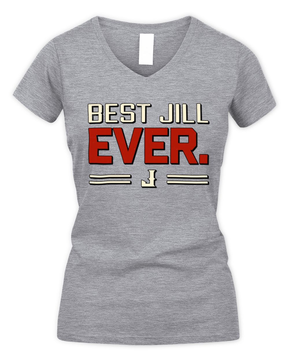 Best Your Name Ever Cool Shirt JILL M1-58 / Women's V-Neck T-Shirt / sport grey