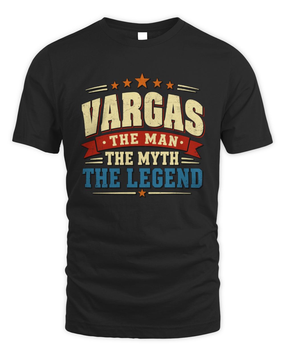 The Man The Myth The Legend Ribbon Vintage T-Shirt VARGAS M1-56 / Unisex Standard T-Shirt / black
