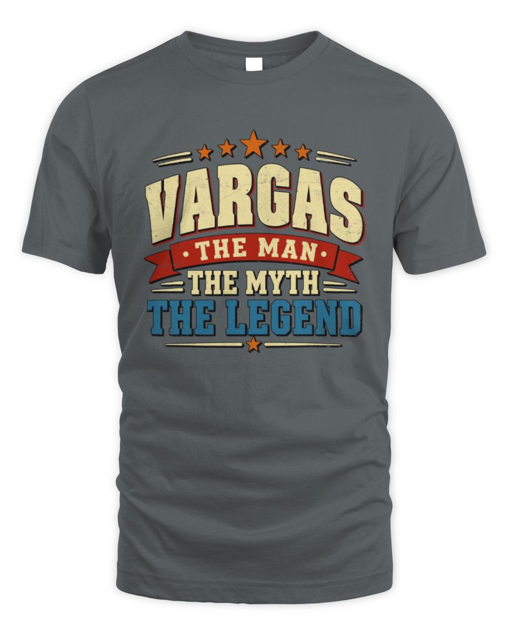 The Man The Myth The Legend Ribbon Vintage T-Shirt VARGAS M1-56 / Unisex Standard T-Shirt / charcoal