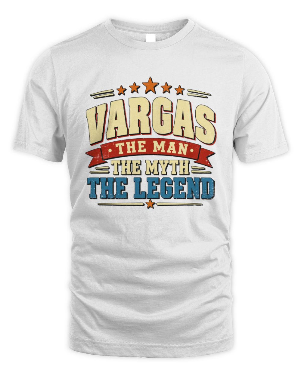 The Man The Myth The Legend Ribbon Vintage T-Shirt VARGAS M1-56 / Unisex Standard T-Shirt / white