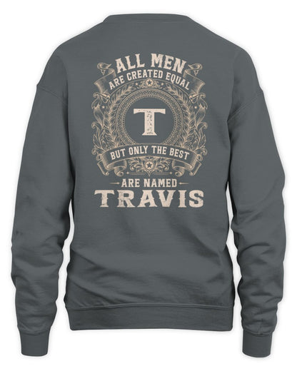 All Men Are Created Equal Cool Logo Shirt TRAVIS M1-60 / Unisex Sweatshirt / charcoal