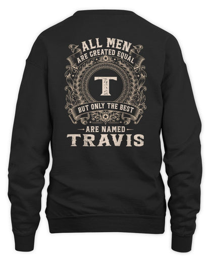 All Men Are Created Equal Cool Logo Shirt TRAVIS M1-60 / Unisex Sweatshirt / black
