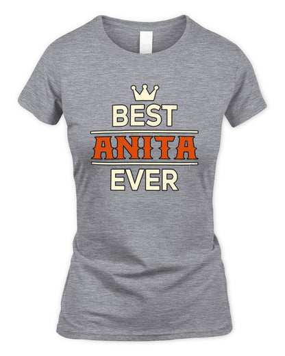 Best Your Name With Crown Shirt ANITA M1-59 / Women's Standard T-Shirt / sport grey