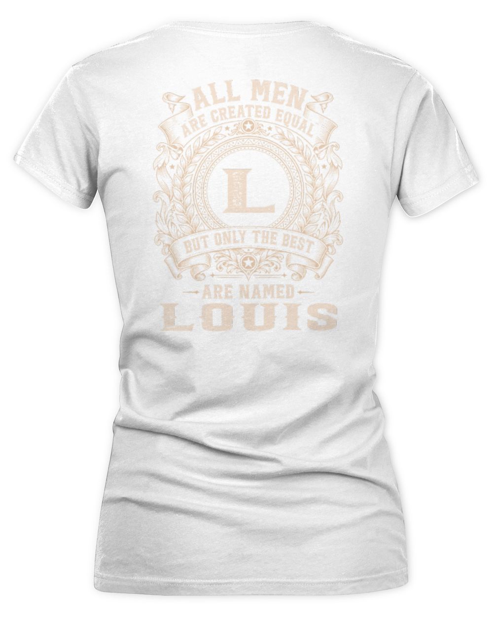 All Men Are Created Equal Cool Logo Shirt LOUIS M1-60 / Women's V-Neck T-Shirt / white