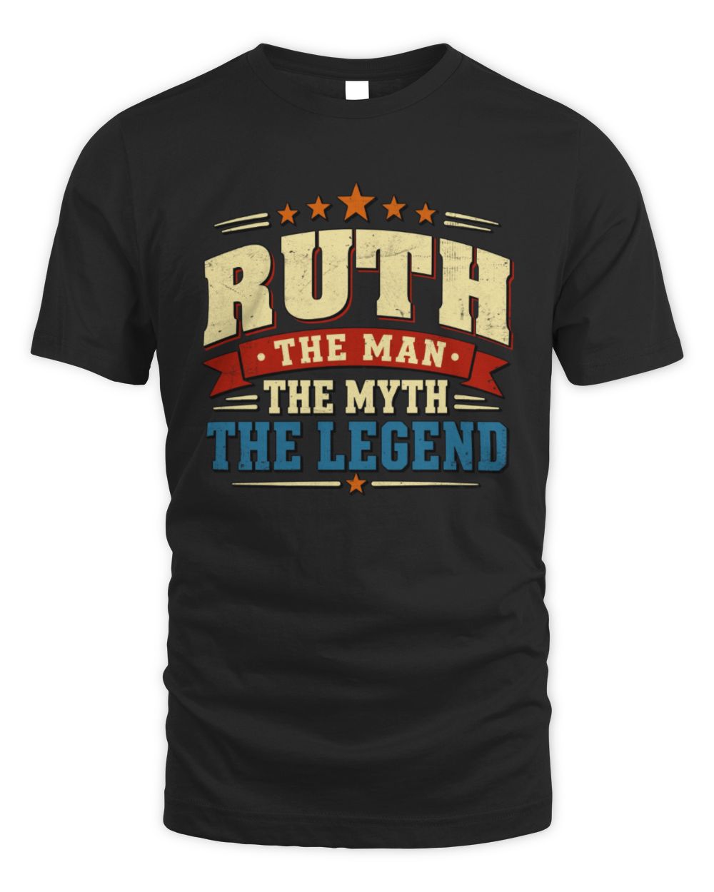 The Man The Myth The Legend Ribbon Vintage T-Shirt RUTH M1-56 / Unisex Standard T-Shirt / black