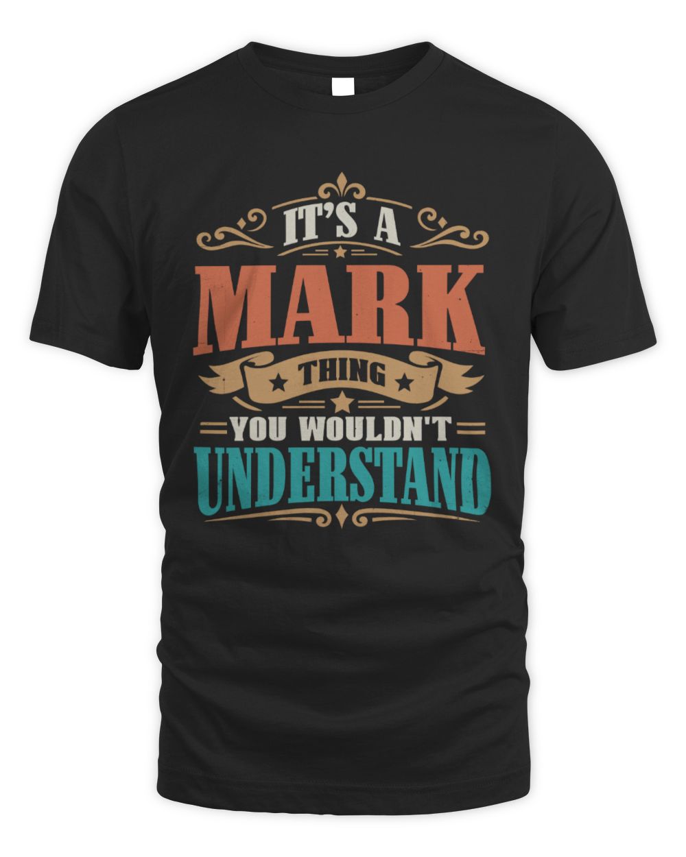 It’s a Name Thing Personalized Retro T-Shirt MARK M1-47 / Unisex Standard T-Shirt / black