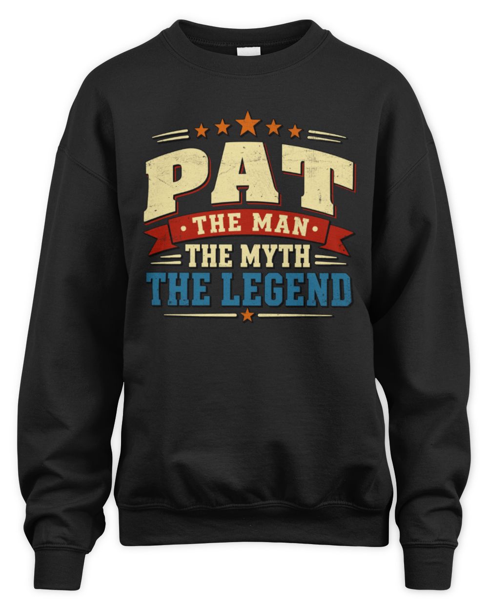 The Man The Myth The Legend Ribbon Vintage T-Shirt PAT M1-56 / Unisex Sweatshirt / black