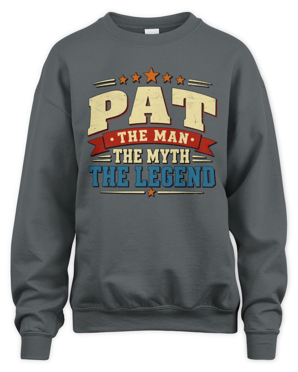 The Man The Myth The Legend Ribbon Vintage T-Shirt PAT M1-56 / Unisex Sweatshirt / charcoal