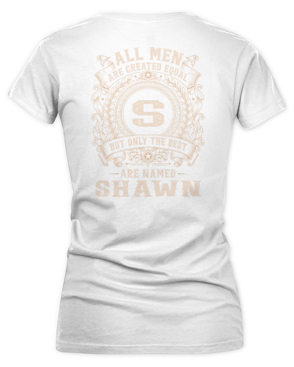 All Men Are Created Equal Cool Logo Shirt SHAWN M1-60 / Women's V-Neck T-Shirt / white