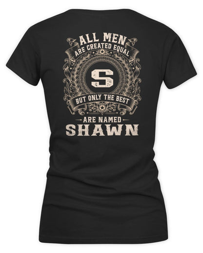 All Men Are Created Equal Cool Logo Shirt SHAWN M1-60 / Women's V-Neck T-Shirt / black