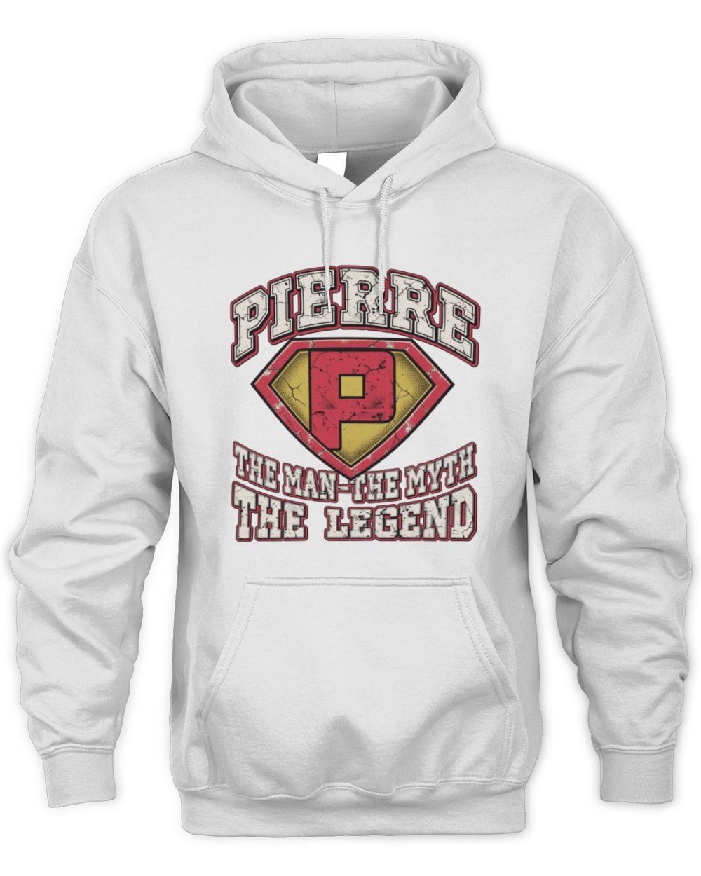 The Man The Myth The Legend Superman Graphic T-Shirt PIERRE M1-74 / Unisex Hoodie / white