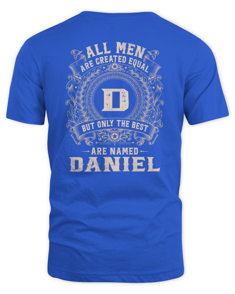 All Men Are Created Equal Cool Logo Shirt DANIEL M1-60 / Unisex Standard T-Shirt / royal