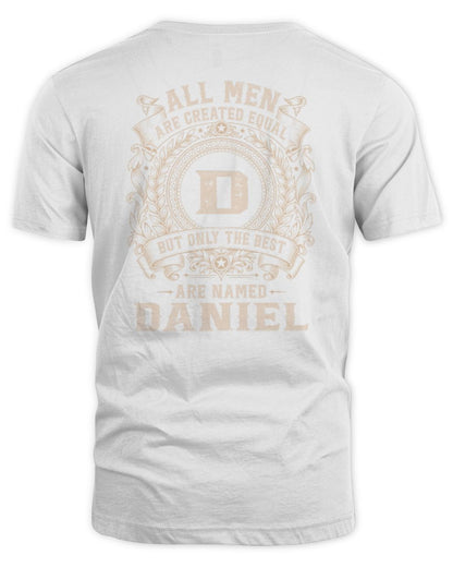 All Men Are Created Equal Cool Logo Shirt DANIEL M1-60 / Unisex Standard T-Shirt / white