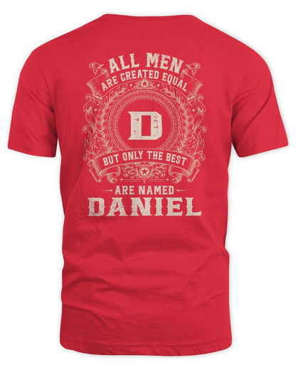 All Men Are Created Equal Cool Logo Shirt DANIEL M1-60 / Unisex Standard T-Shirt / red
