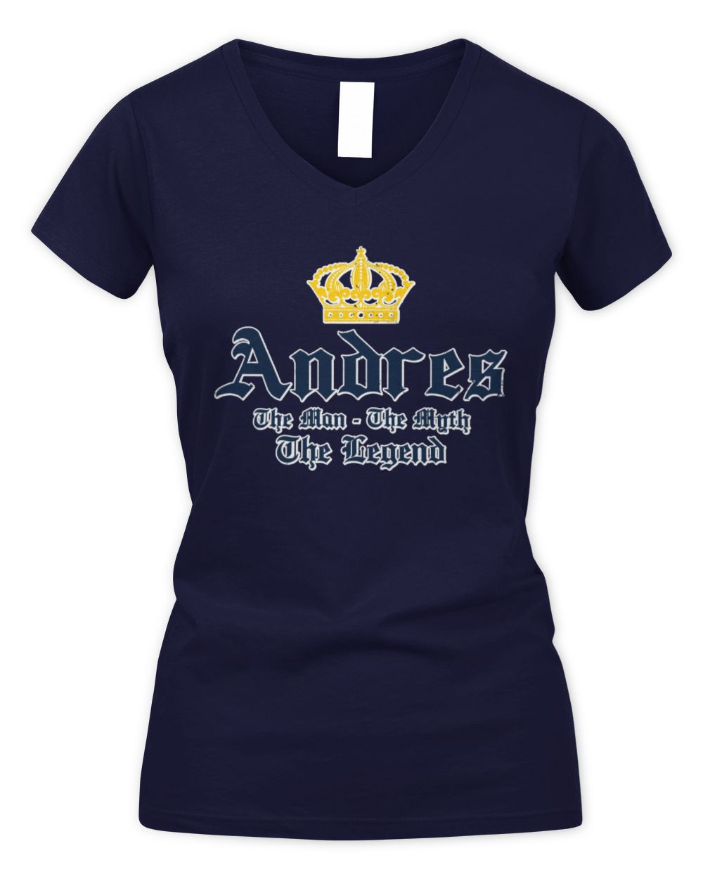 The Man The Myth The Legend Corona Beer T-Shirt ANDRES M1-S83 / Women's V-Neck T-Shirt / navy