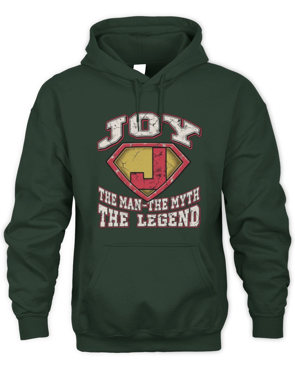 The Man The Myth The Legend Superman Graphic T-Shirt JOY M1-74 / Unisex Hoodie / forest green