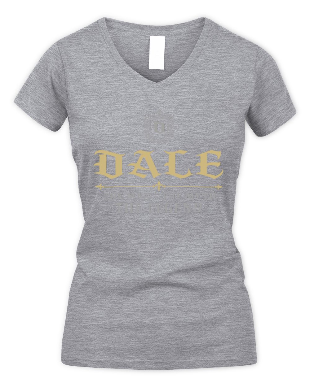 The Man The Myth The Legend Western Shirt DALE M1-78 / Women's V-Neck T-Shirt / sport grey