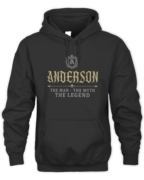 The Man The Myth The Legend Western Shirt ANDERSON M1-78 / Unisex Hoodie / black