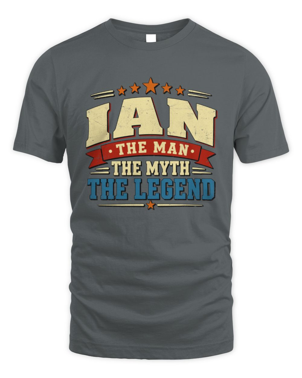 The Man The Myth The Legend Ribbon Vintage T-Shirt IAN M1-56 / Unisex Standard T-Shirt / charcoal