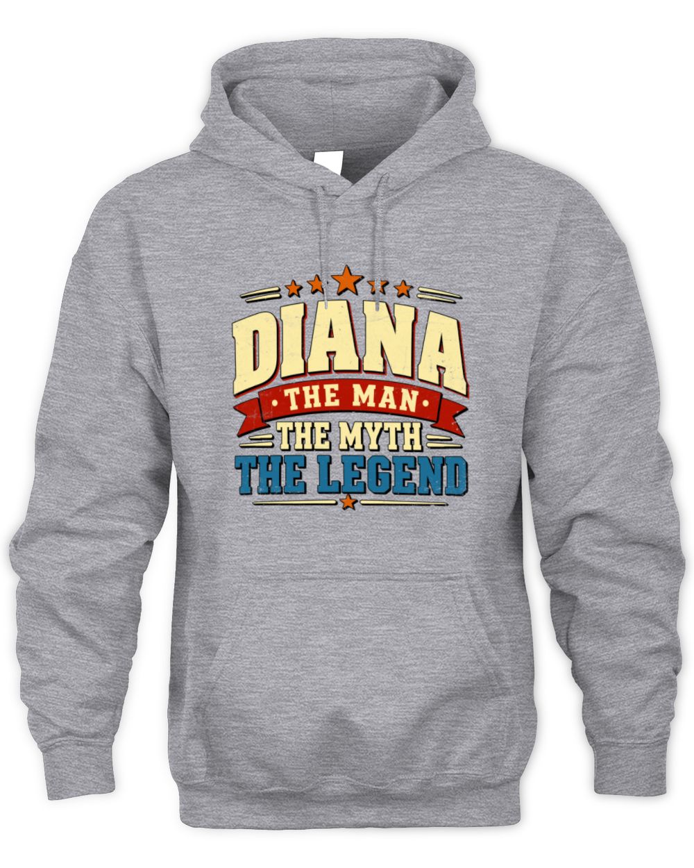The Man The Myth The Legend Ribbon Vintage T-Shirt DIANA M1-56 / Unisex Hoodie / sport grey