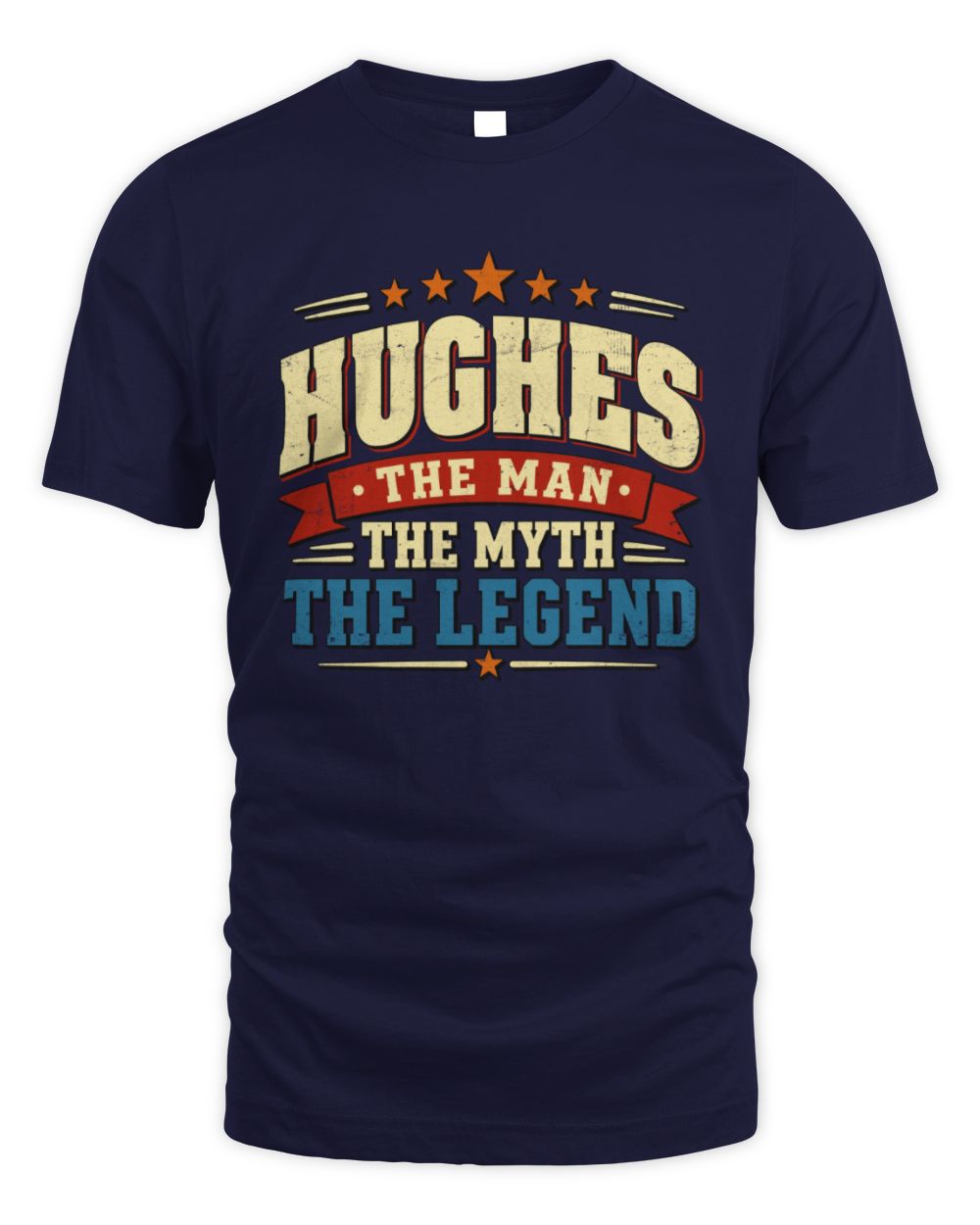 The Man The Myth The Legend Ribbon Vintage T-Shirt HUGHES M1-56 / Unisex Standard T-Shirt / navy