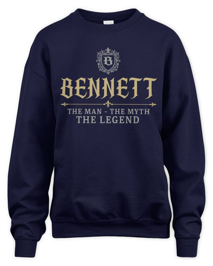 The Man The Myth The Legend Western Shirt BENNETT M1-78 / Unisex Sweatshirt / navy