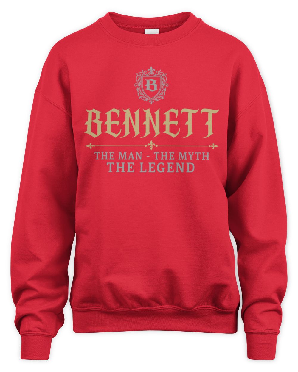 The Man The Myth The Legend Western Shirt BENNETT M1-78 / Unisex Sweatshirt / red