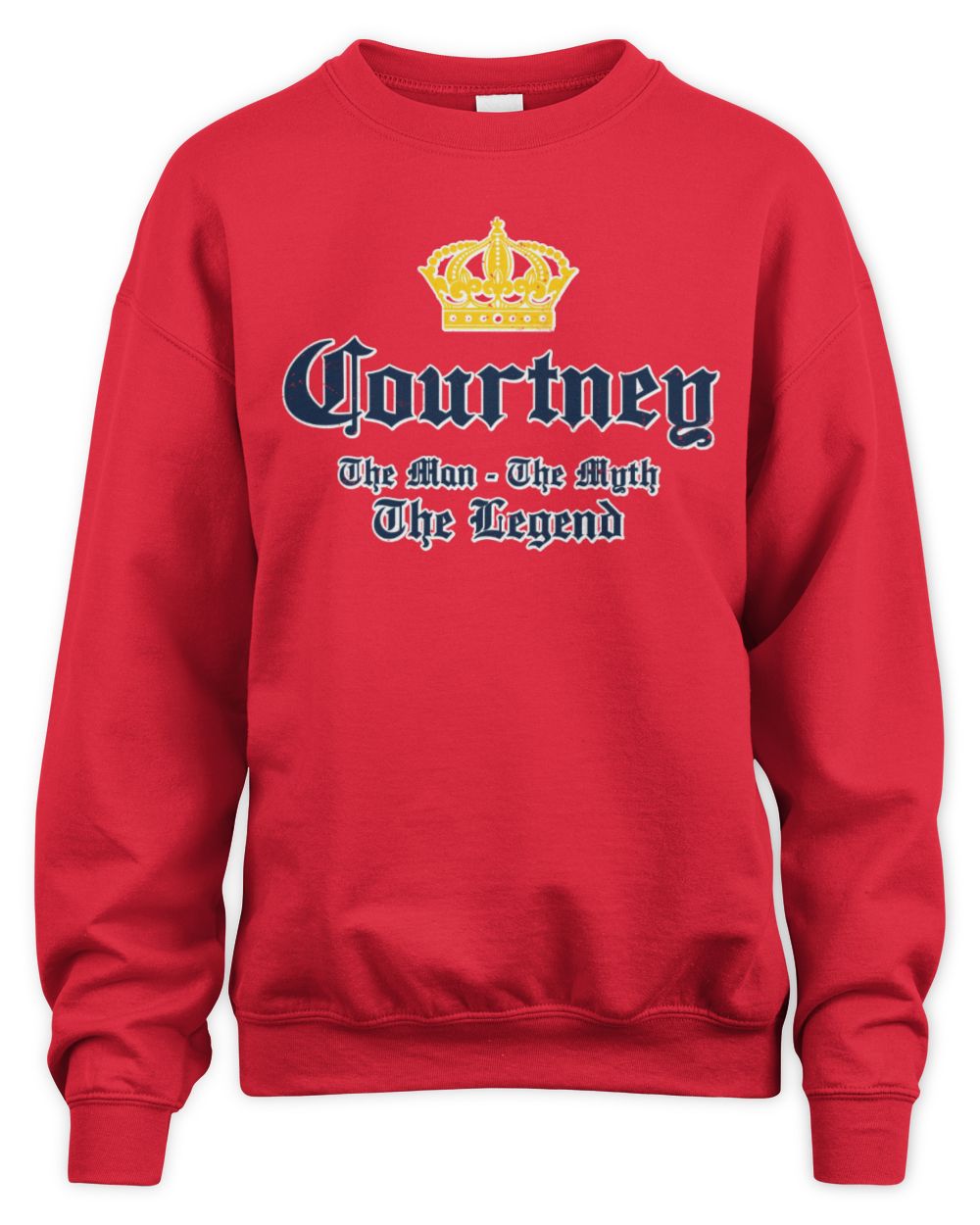 The Man The Myth The Legend Corona Beer T-Shirt COURTNEY M1-S83 / Unisex Sweatshirt / red