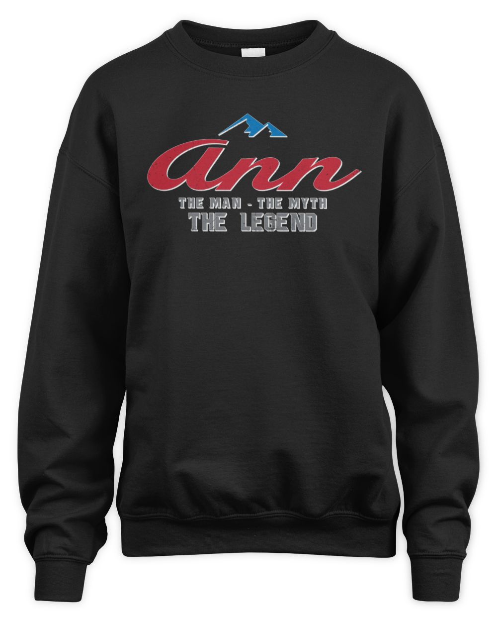 The Man The Myth The Legend Coors Light Beer T-Shirt ANN M1-S84 / Unisex Sweatshirt / black