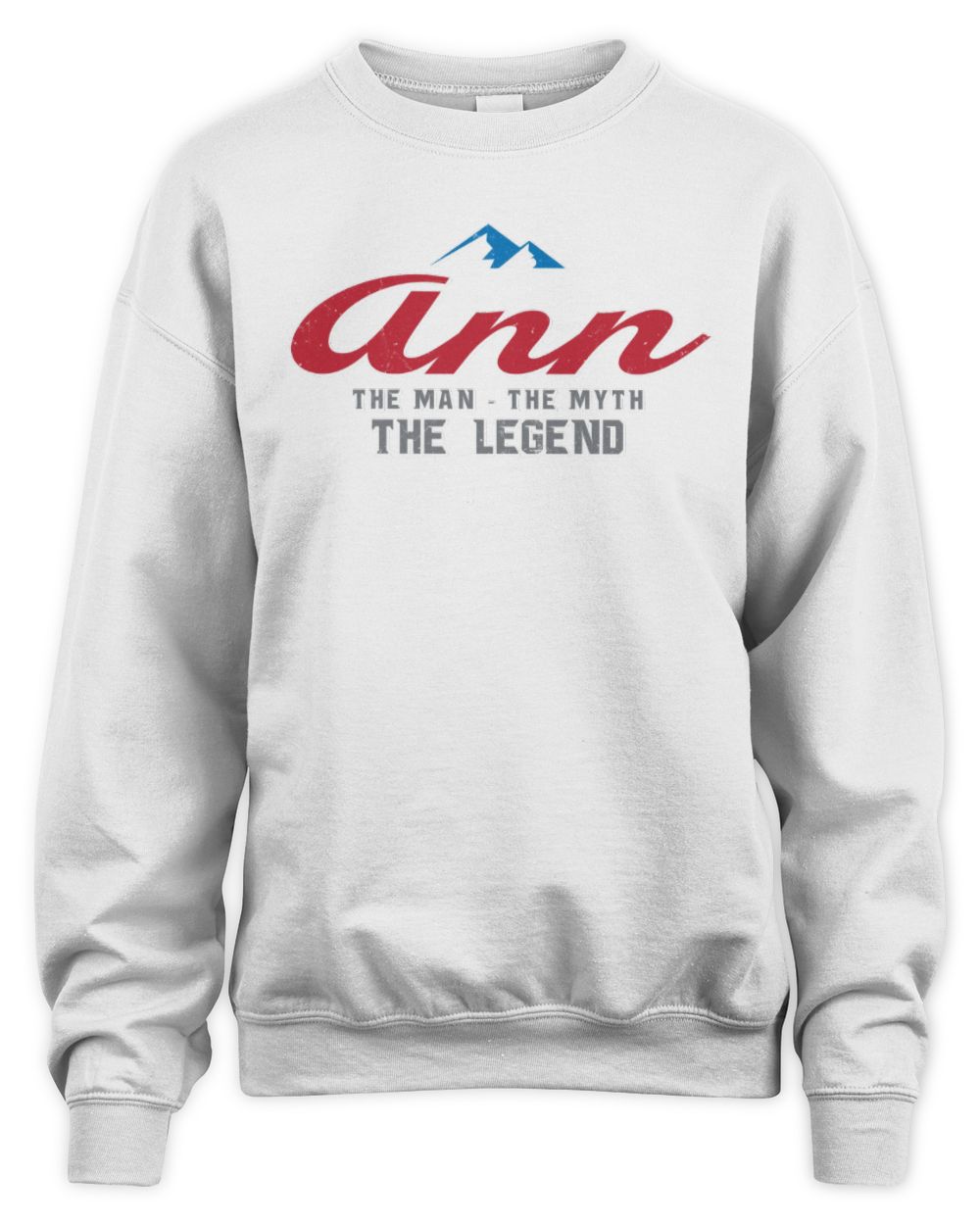 The Man The Myth The Legend Coors Light Beer T-Shirt ANN M1-S84 / Unisex Sweatshirt / white