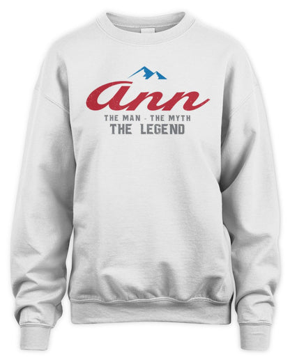The Man The Myth The Legend Coors Light Beer T-Shirt ANN M1-S84 / Unisex Sweatshirt / white