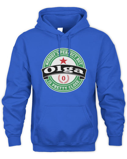 Nobody's Perfect But Your Name Is Pretty Close Heineken Beer T-Shirt OLGA M1-S85 / Unisex Hoodie / royal
