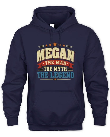 The Man The Myth The Legend Ribbon Vintage T-Shirt MEGAN M1-56 / Unisex Hoodie / navy