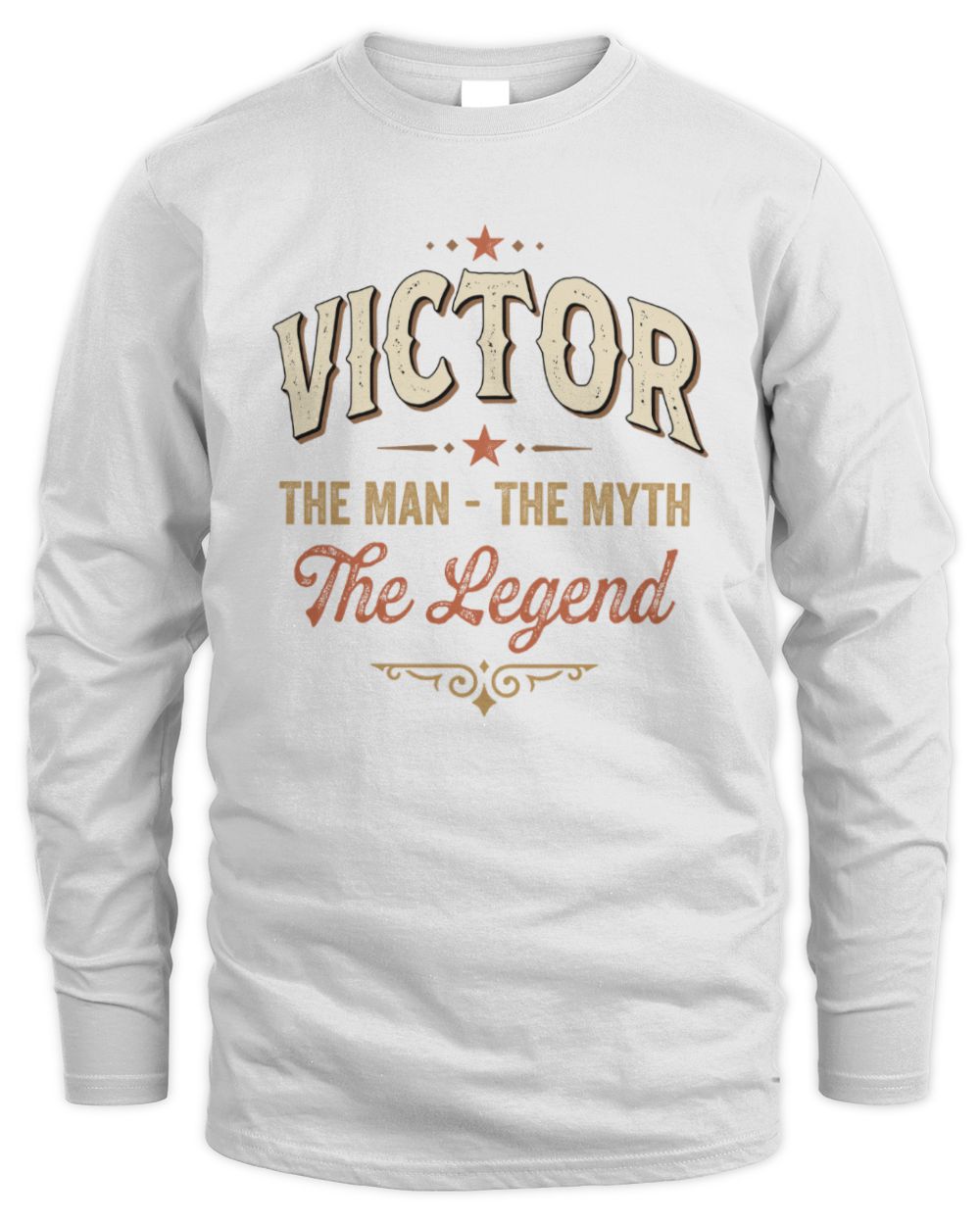 I'm Name I'm Not Rude I Just Have The Balls Funny T-Shirt VICTOR M1-77 / Men's Long Sleeved T-Shirt / white
