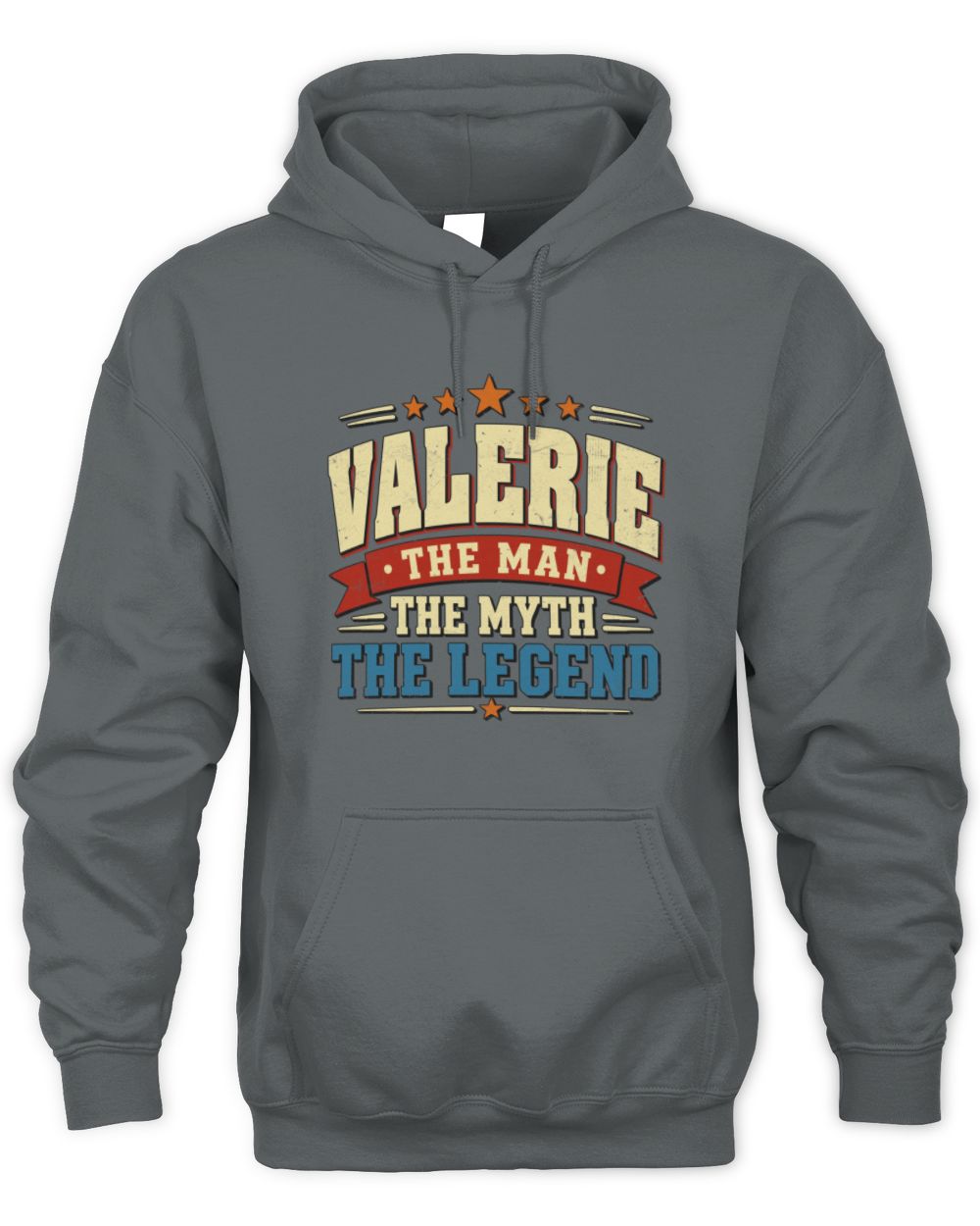 The Man The Myth The Legend Ribbon Vintage T-Shirt VALERIE M1-56 / Unisex Hoodie / charcoal
