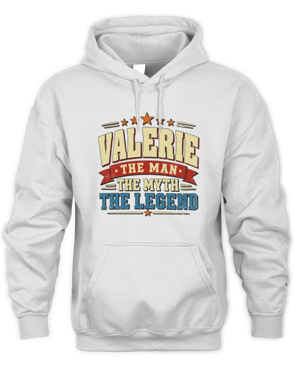 The Man The Myth The Legend Ribbon Vintage T-Shirt VALERIE M1-56 / Unisex Hoodie / white