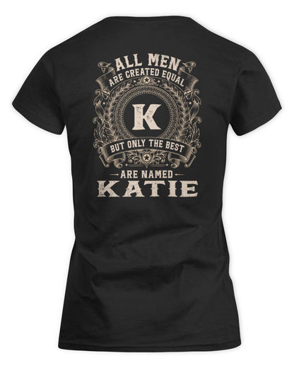 All Men Are Created Equal Cool Logo Shirt KATIE M1-60 / Women's Standard T-Shirt / black