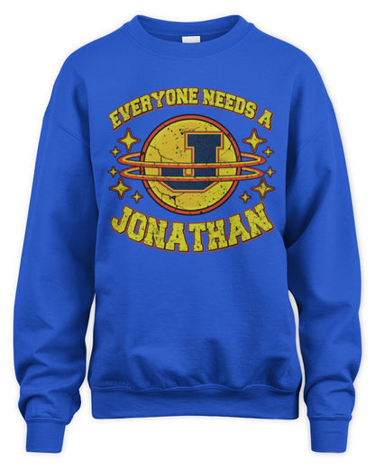 Everyone Needs a Your Name Shirt JONATHAN M1-76 / Unisex Sweatshirt / royal