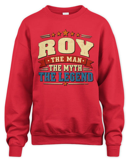 The Man The Myth The Legend Ribbon Vintage T-Shirt ROY M1-56 / Unisex Sweatshirt / red