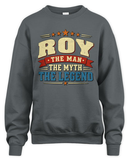 The Man The Myth The Legend Ribbon Vintage T-Shirt ROY M1-56 / Unisex Sweatshirt / charcoal