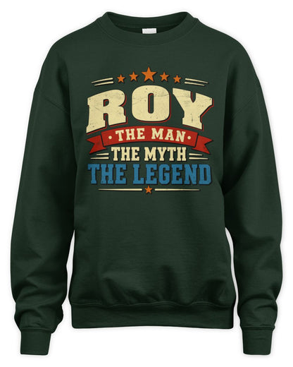 The Man The Myth The Legend Ribbon Vintage T-Shirt ROY M1-56 / Unisex Sweatshirt / forest green