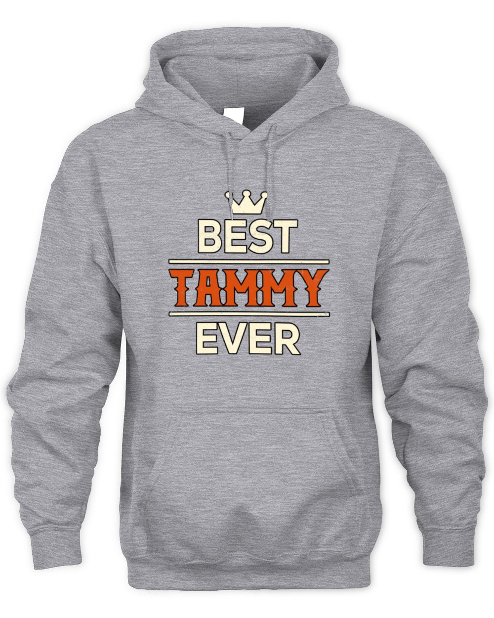 Best Your Name With Crown Shirt TAMMY M1-59 / Unisex Hoodie / sport grey