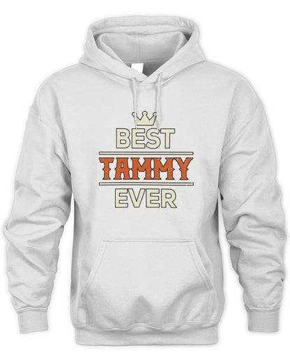 Best Your Name With Crown Shirt TAMMY M1-59 / Unisex Hoodie / white